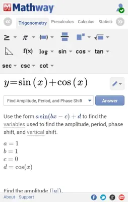 Mathway android App screenshot 1